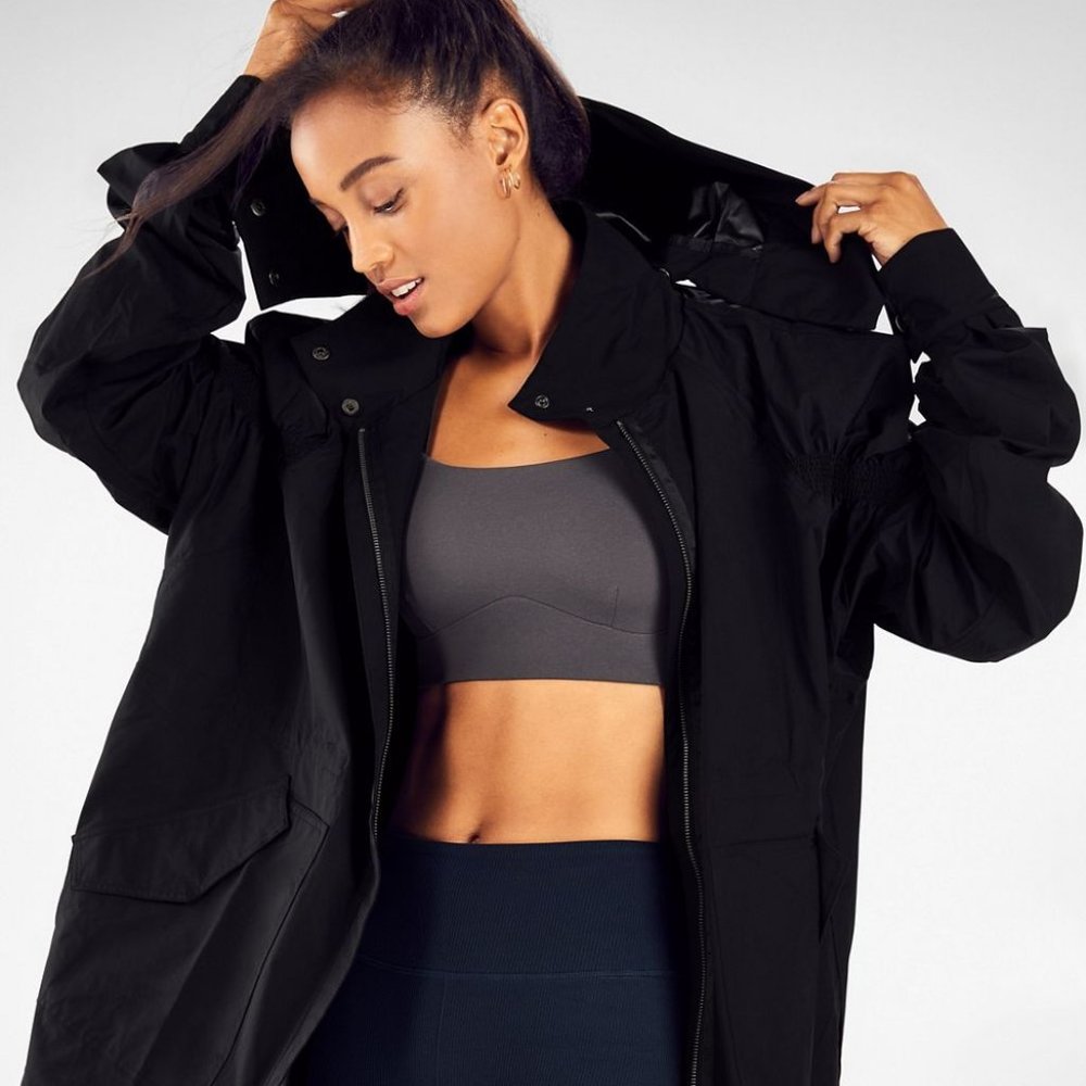 Fabletics Giana Water Resistant Jacket in Black